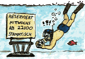 Unser Stammtisch-Schild